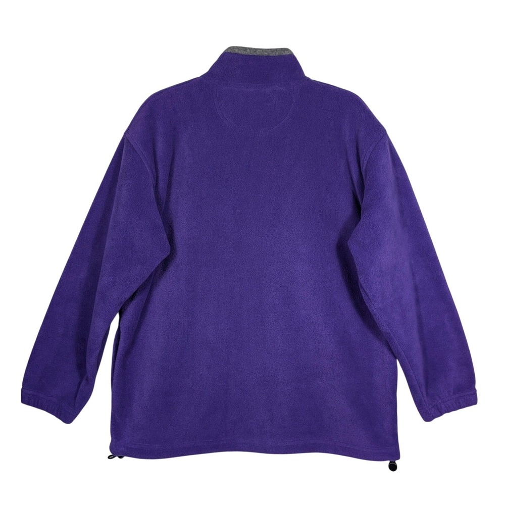 Vintage Alpine Tek Palmettos Womens Purple Fleece Quarter Zip Pullover Jacket M - Picture 3 of 10